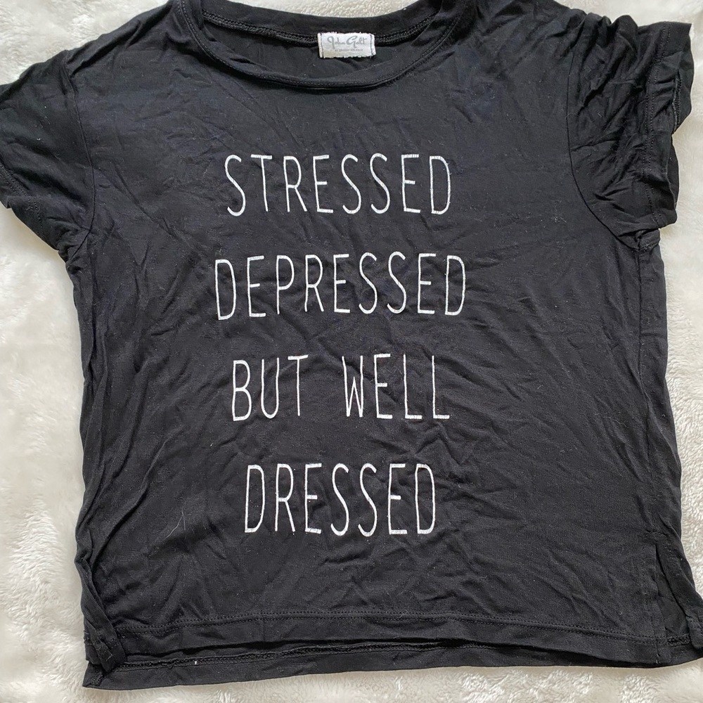 Brandy Melville black cropped top